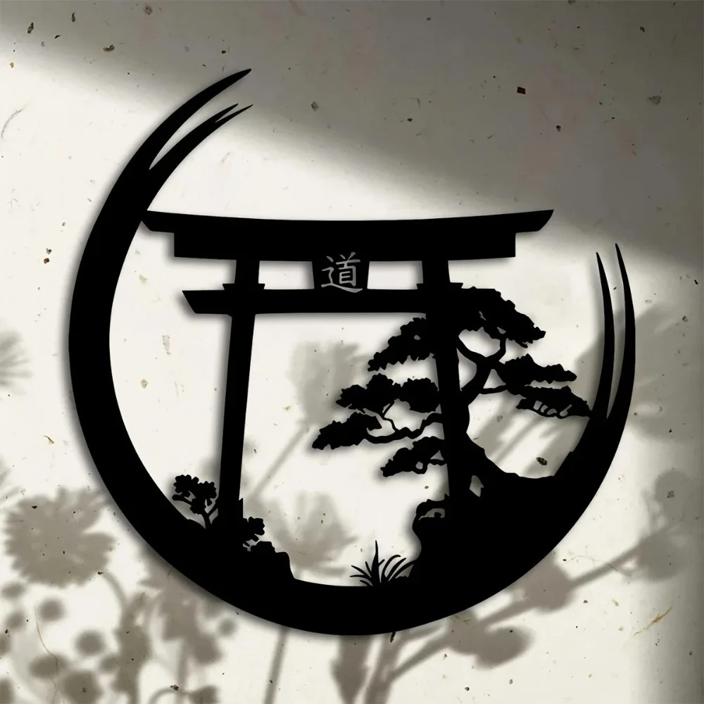 Bonsai Garden Decor - Japanse Bonsai Torii Gate Metal Wall