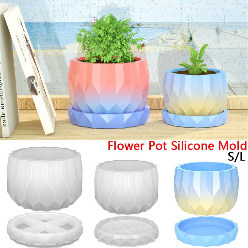 Bonsai Garden Decor - 1 set siliconen plantenbakvormen voor betonnen