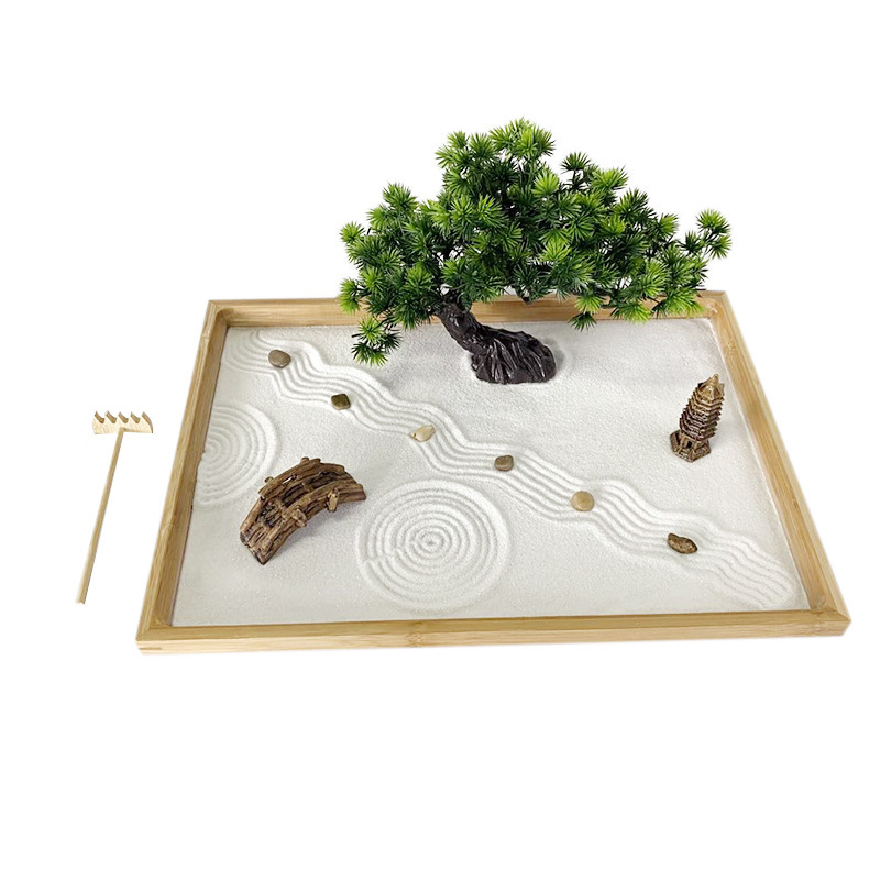 Bonsai Zen Garden Kit - Japanse Zen Garden voor bureau met