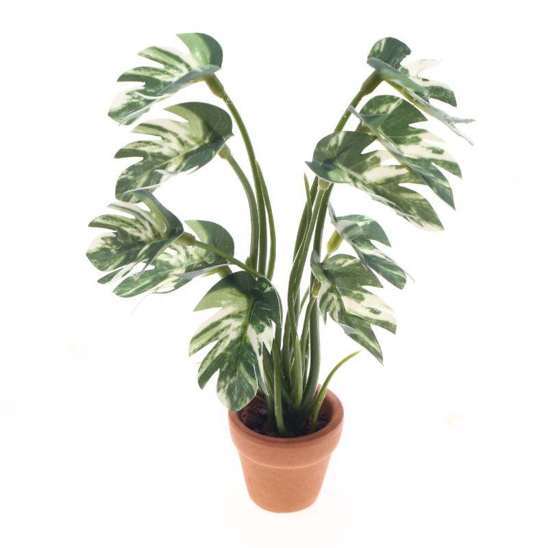 Bonsai Garden Decor - New.1PC 1/12 Poppenhuis Simulatie Monstera Groene