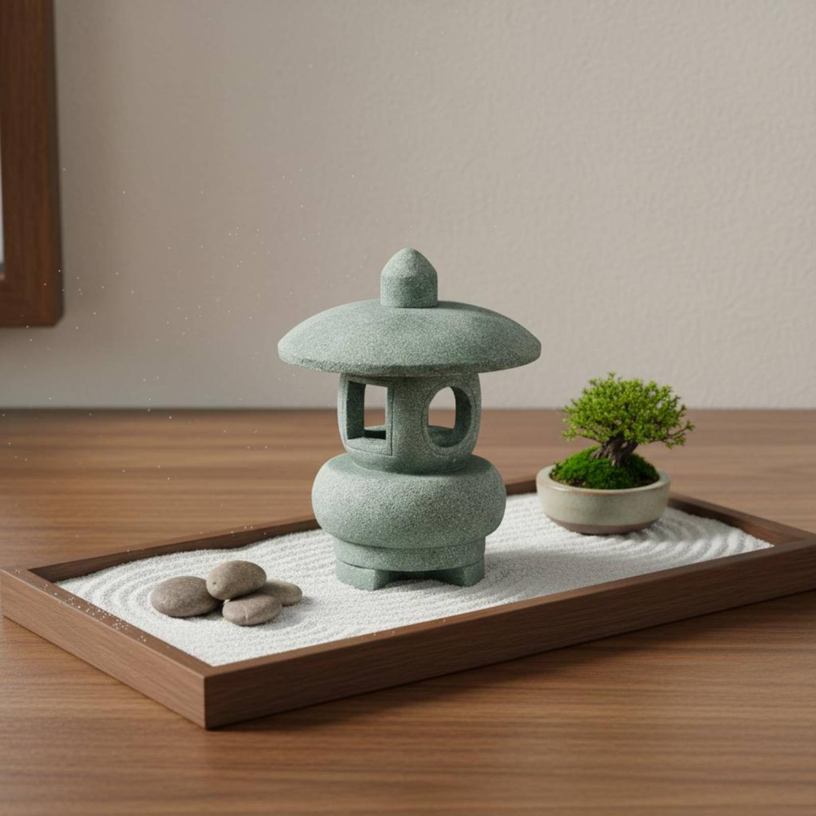 Miniatuur stenen lantaarn anti - Bonsai Garden Decor recensie en prijs