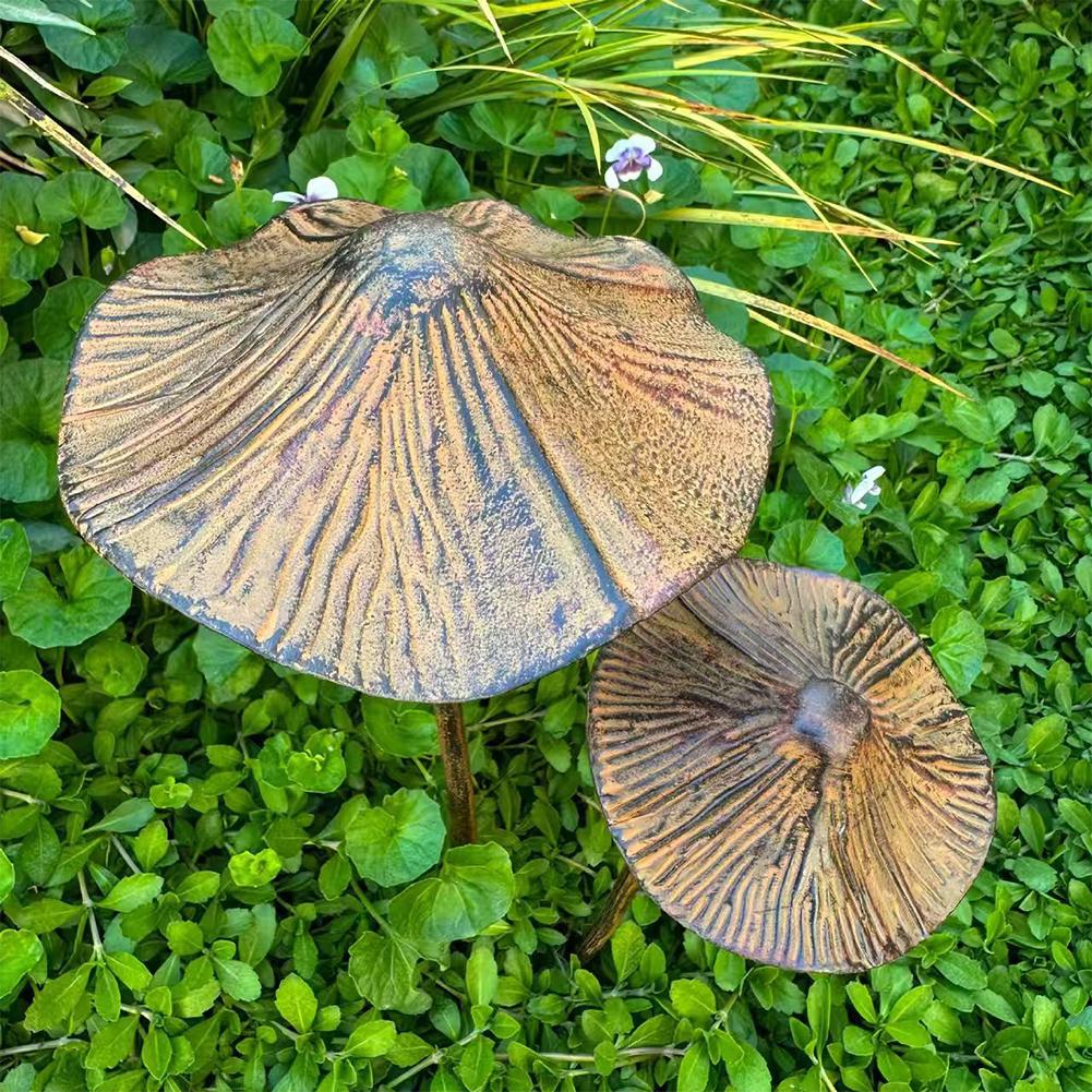 Retro metalen roestige paddens - Bonsai Garden Decor recensie en prijs