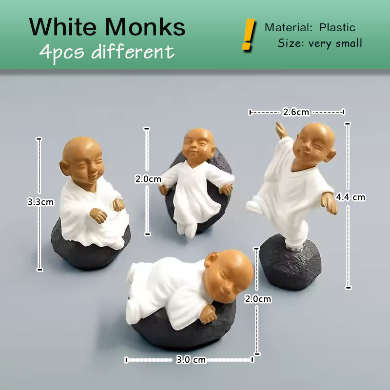 4 stks Chinese Kong Fu Monnik  - Bonsai Garden Decor recensie en prijs