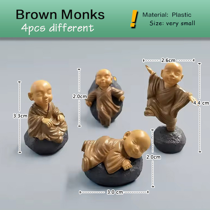 4 stks Chinese Kong Fu Monnik  - Bonsai Garden Decor recensie en prijs