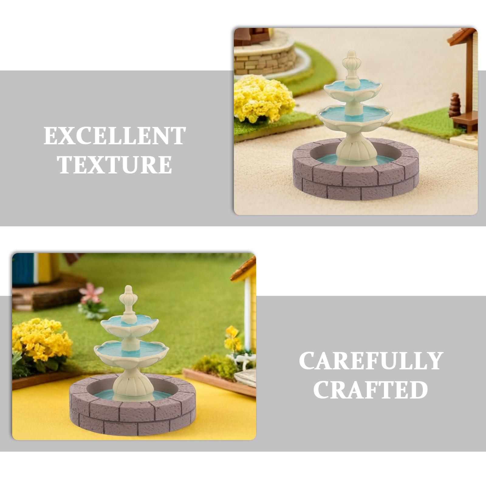 2 stuks mini harsfontein decor - Bonsai Garden Decor recensie en prijs